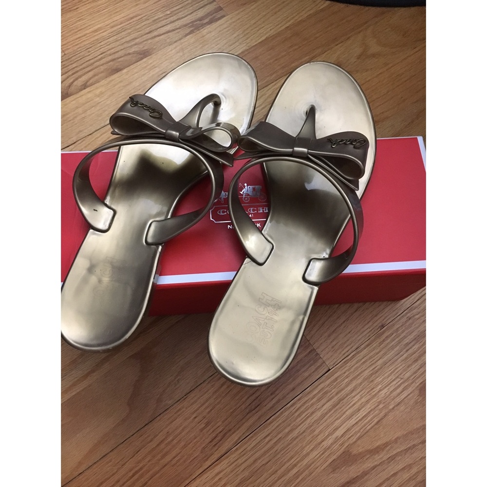 Coach jelly shoes